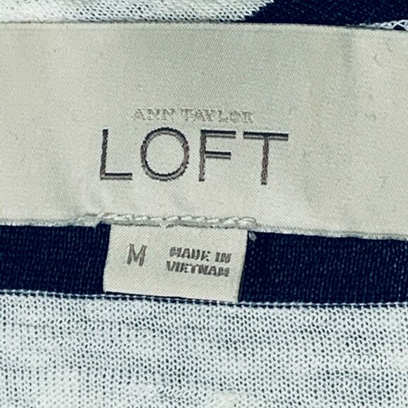 Ann Taylor LOFT  Striped Pullover‎ Top M - Picture 6 of 8